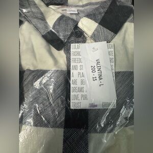 Black and White Checkered Shirt